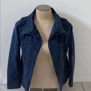 Blue button jacket